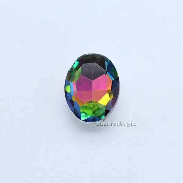 All-size Oval pointback crystal glass rhinestones diamantes fancy stones beads for shoes,bag,clothes, craft DIY jewelry material