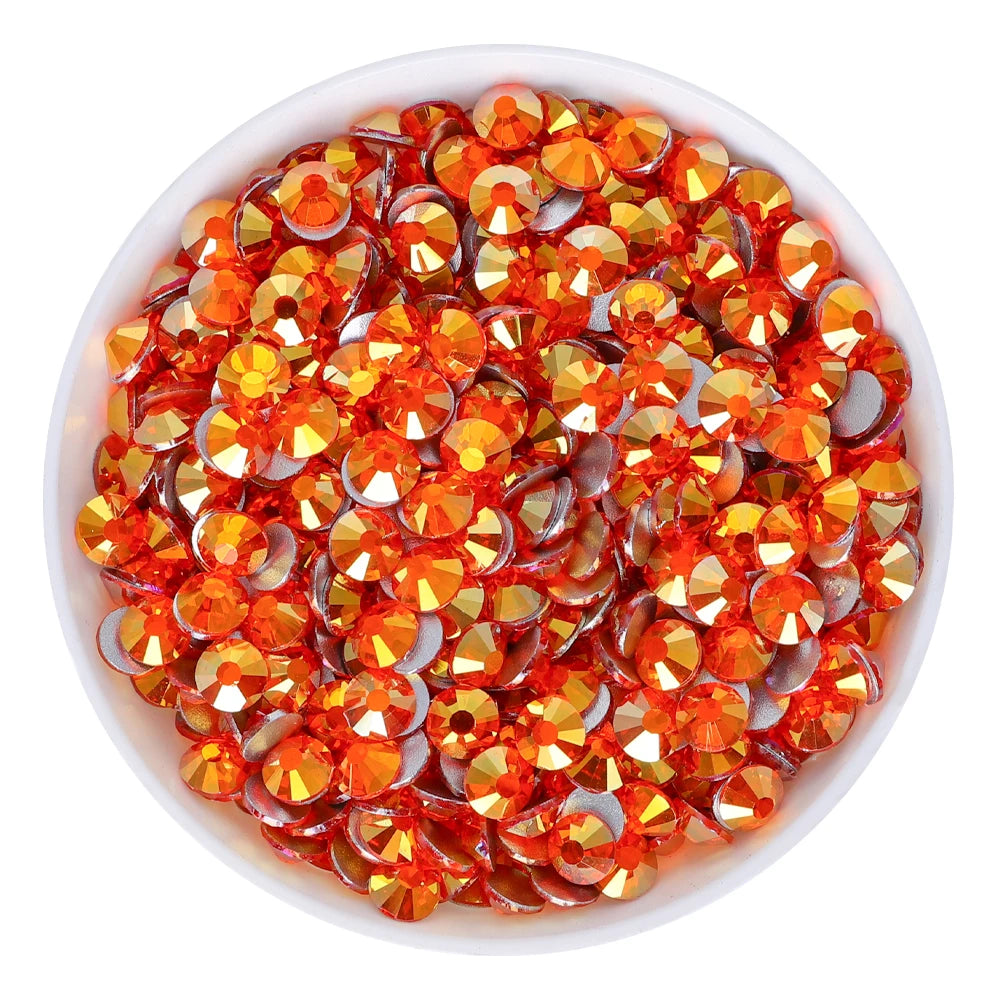 QIYI  SS30-SS60 1130-1187 14400pcs Non Hot Fix Flat Back Factory Wholesale High Quality Durable Glass Rhinestones for Girls