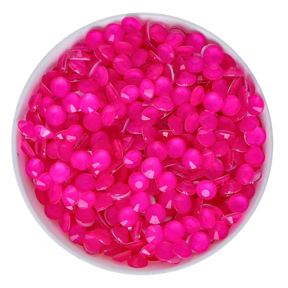 Wholesale 14400PCS Neon Rhinestone Diamond Non Hotfix Strass Flatback Glass Rhinestones for Cloth Garment Nail