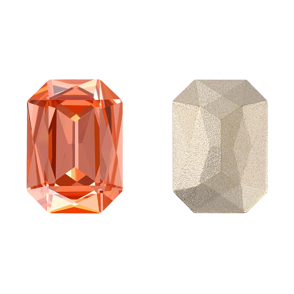 New Shape Hot Selling Maxi Cushion Octagon K9 Glass High Quality Durable Innovative Design Popular Decoration Point Back Stones