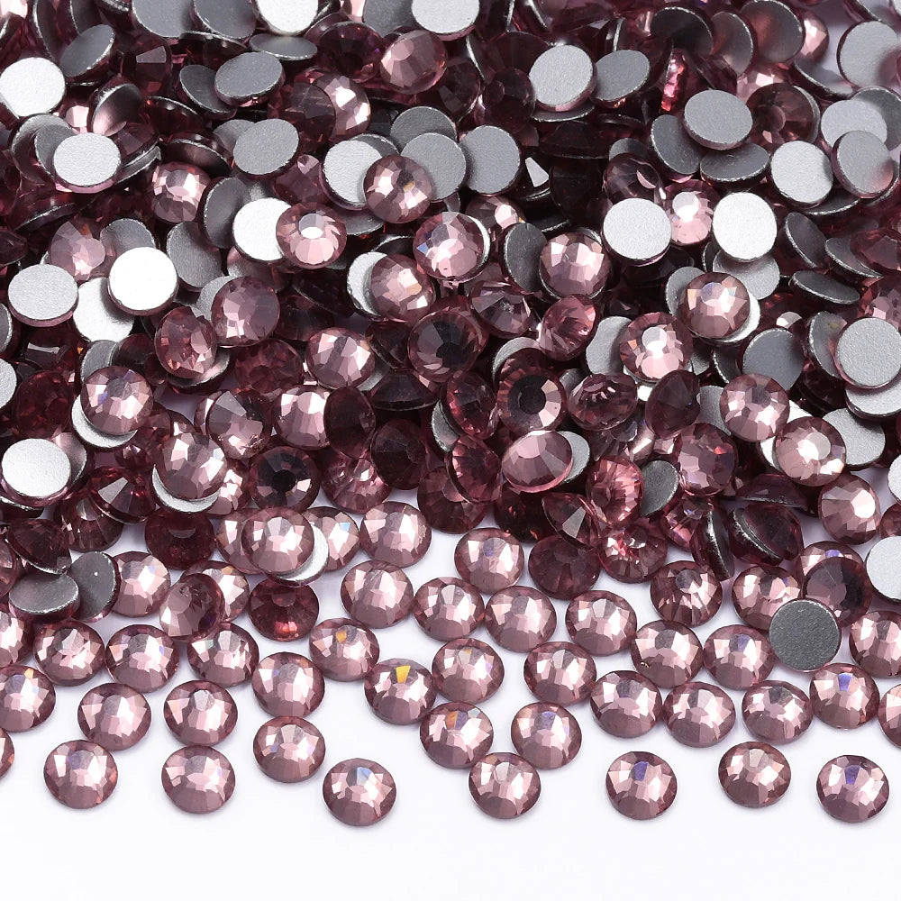 Newest Glass Rhinestones Non HotFix Flatback Rhinestones Bling Shine Bright Bulk Cup Rhinestone for Clothing Accessories