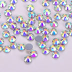 Factory Wholesale Blingbling Flat Back Rhinestones Hot Fix Crystal Glass for Cloth Same Cut Bulk Glass Rhinestones
