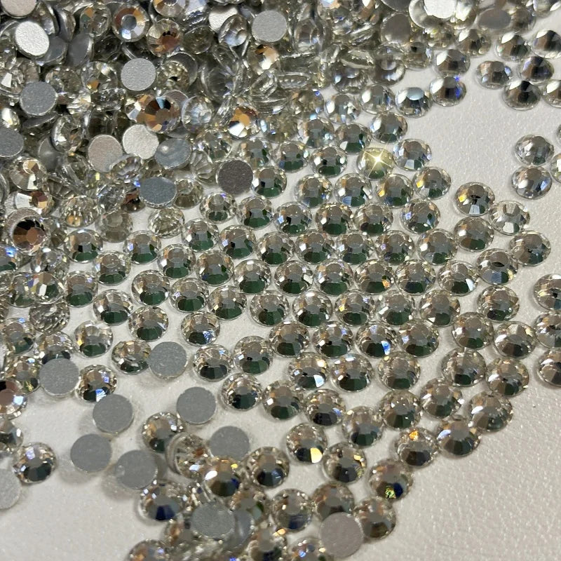 Wholesale 14400pcs Non-Hotfix Flat Back Glass Rhinestones SS16 Rhinestones for Nail Art Shoes Garments Tumbler Cups Rhinestone