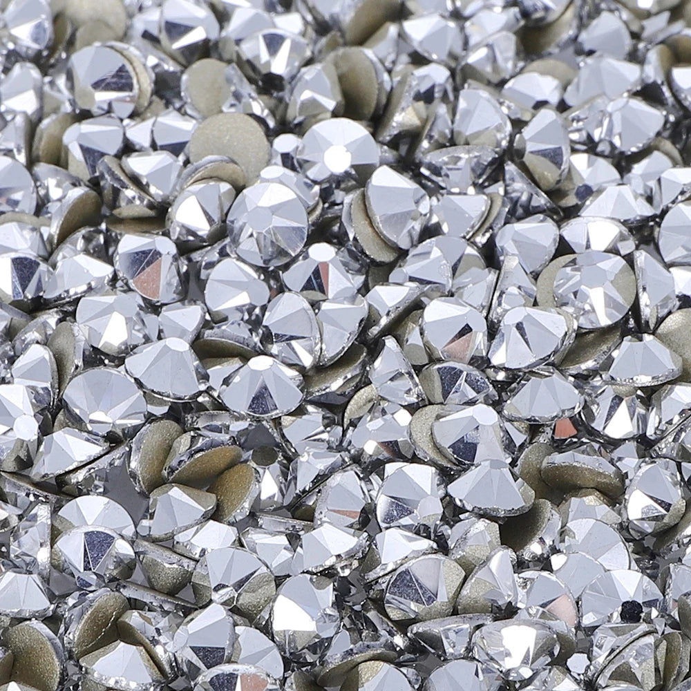 Factory Wholesale Glistening 2088 16 Cut Facets Multi Colors Size Flat Back Golden Bottom High Quality Rhinestone for Garment