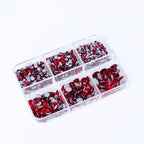 Hot Selling 6 Grid Hotfix Rhinestone Kit Mix Box Nail Charms Crystals Rhinestones Wholesale Stones for Jewellery Making