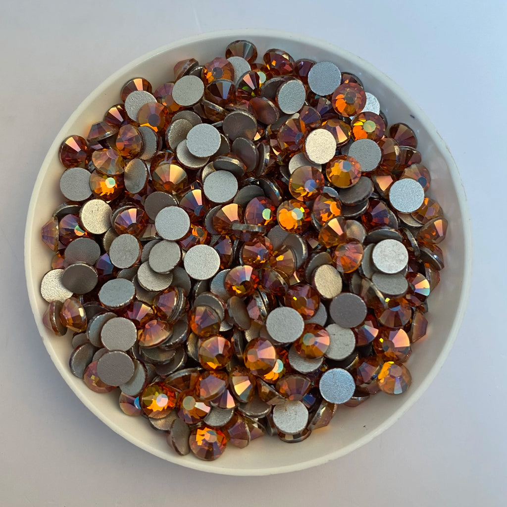 Factory Price Glass Sunset Glow Transparent Jelly Rhinestones Crystal Rhinestone Flatback Nail Charms Diamond for Jewelry