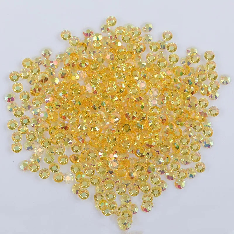 Wholesale Fashion-Shape Transparent Crystal Hot Fix Flat Bottomed Jelly Rhinestones for Handicrafts