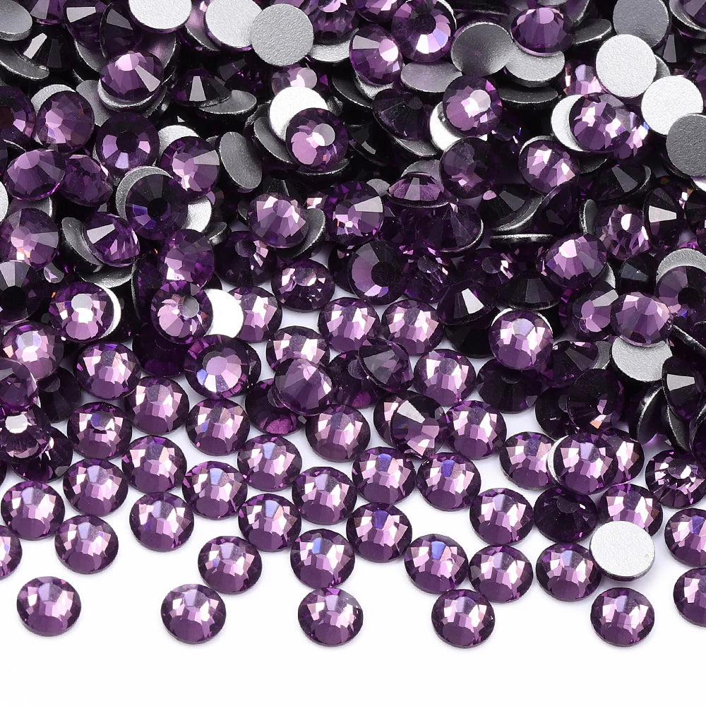 Newest Glass Rhinestones Non HotFix Flatback Rhinestones Bling Shine Bright Bulk Cup Rhinestone for Clothing Accessories