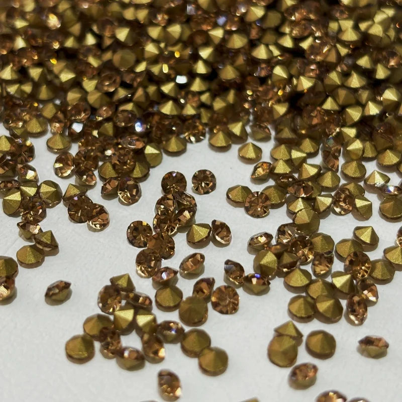 Wholesale SS6-SS45 LCT Rhinestones Non Hotfix  Bulk Point Back Crystal Glass Chatons Nail Art DIY Jewelry Decoration Materials