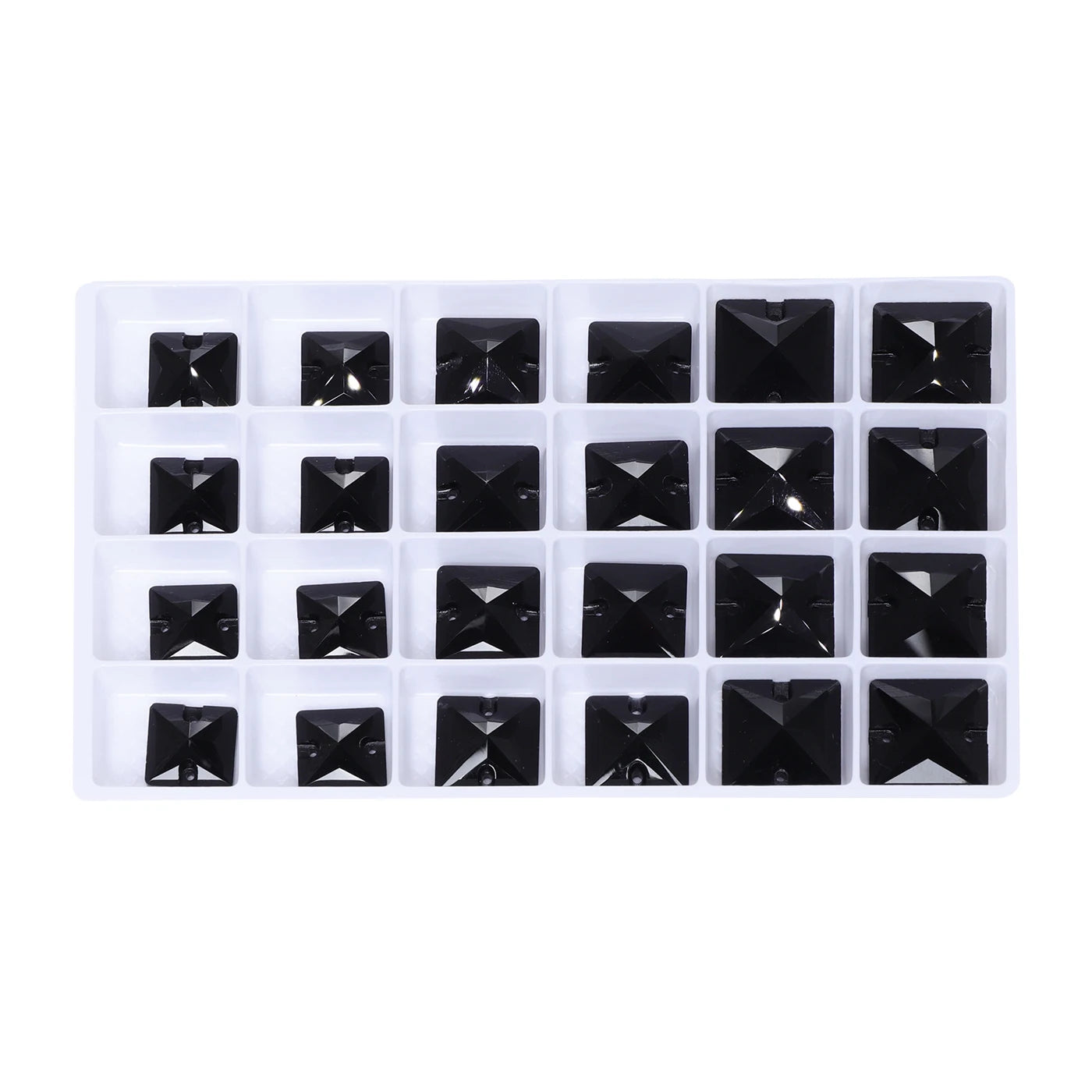QIYI 3240 High Quality K9 Glass Crystal Rhinestones Glass Beads Triangle Sew-on Crystal Stones for Wedding Dress Bags Shoes
