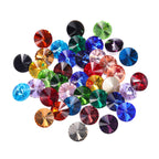 1122 QIyi  New Product Explosion Rivoli Shape Eco-friendly Materials Trendy Design K9 Glass Point Back Rhinestone for DIY
