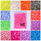 Wholesale Luminous Mocha Shimmer Color Glass Flatback Rhinestones Glass Crystals Rhinestones Diamond for Fashion Jewelry Earring