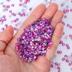 QIYI 2024 Wholesale High Quality Luxury Fashion Style Red AB Non Hofix Glass Flat Back Rhinestone for Decorate Garments Nail Art