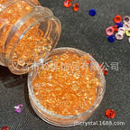 Wholesale Unique Gradient Coloured Plastic Resin Rhinestones Loose Beads for DIY Accessories Bulk Craft Materials