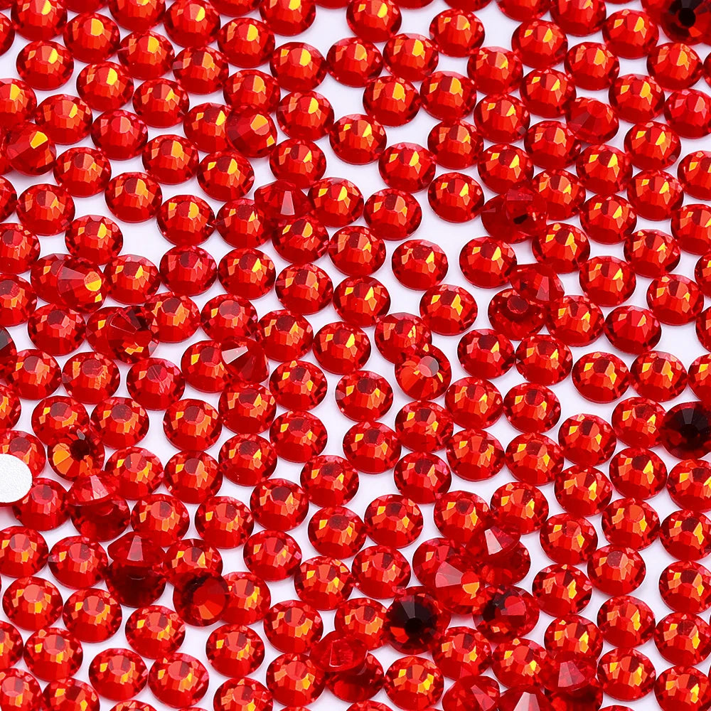 QIYI SS30-SS60 1001-1129 Colors Flat Back Non Hot Fix Durable Latest Fashion Popular Style Glass Crystal Rhinestones for Shoe