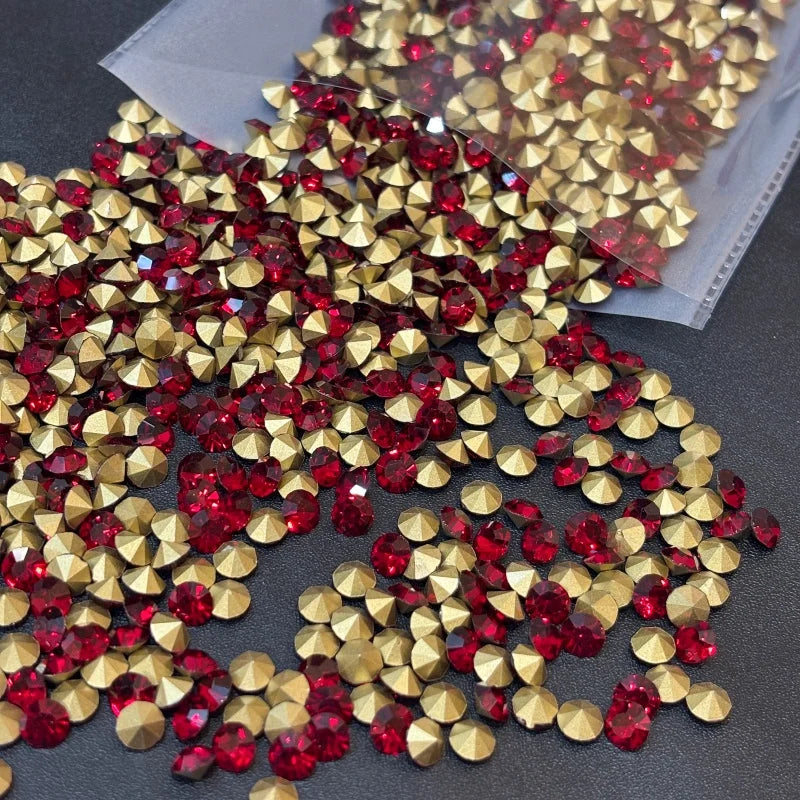 SS28 Round Glass Crystal Loose Rhinestones in Bulk for Bags and Clothing Decoration Rhinestone
