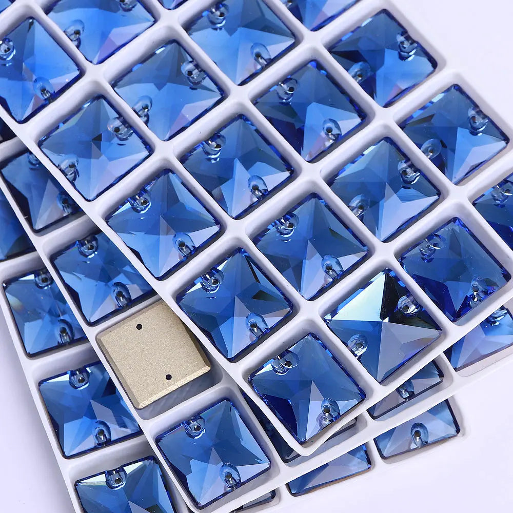 QIYI 3240 High Quality K9 Glass Crystal Rhinestones Glass Beads Triangle Sew-on Crystal Stones for Wedding Dress Bags Shoes