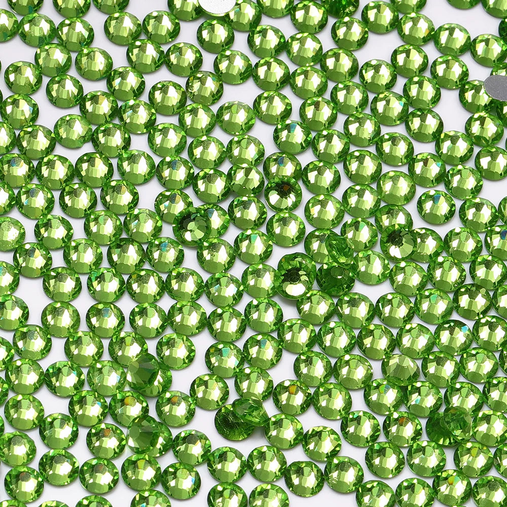 QIYI SS30-SS60 1001-1129 14400pcs Flat Back Non Hot Fix Durable Latest Fashion Popular Style Glass Crystal Rhinestones for Shoe