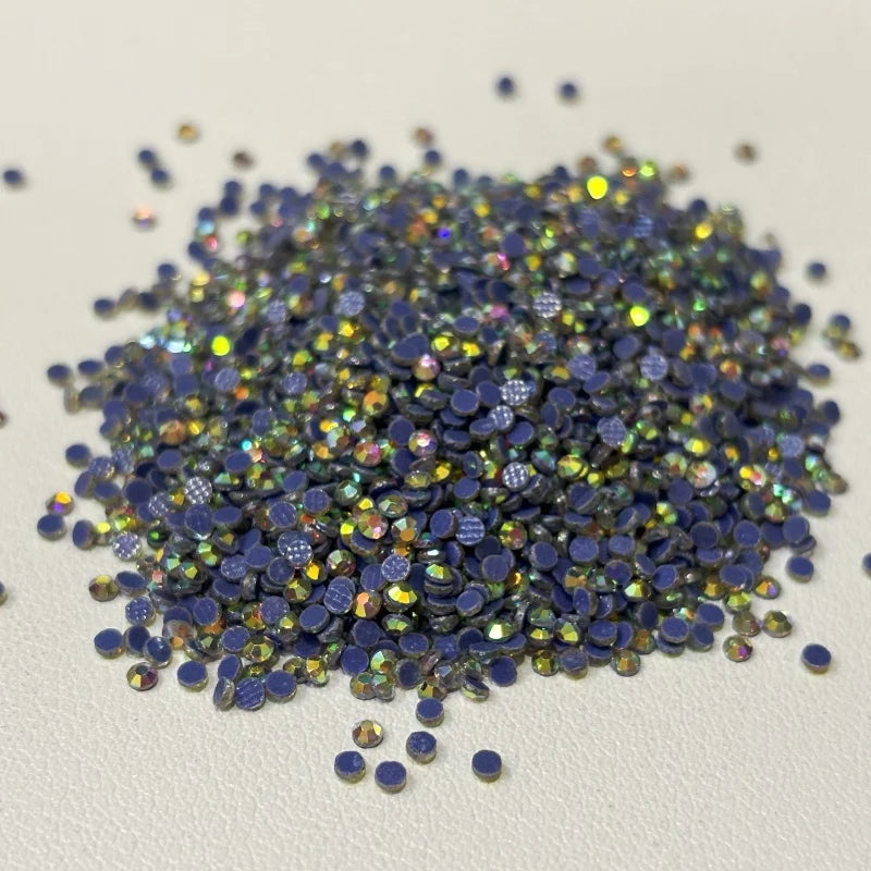 Crystal AB Flat Back Hot Fix Rhinestone in Bulk Wholesale Loose Rhinestone Nail Rhinestone DIY Crystal Jewelry Accessories