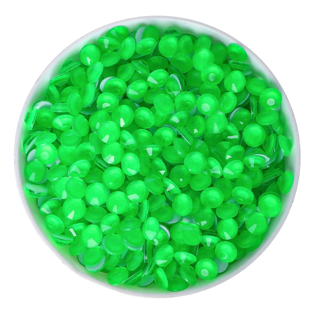 Wholesale 14400PCS Neon Rhinestone Diamond Non Hotfix Strass Flatback Glass Rhinestones for Cloth Garment Nail