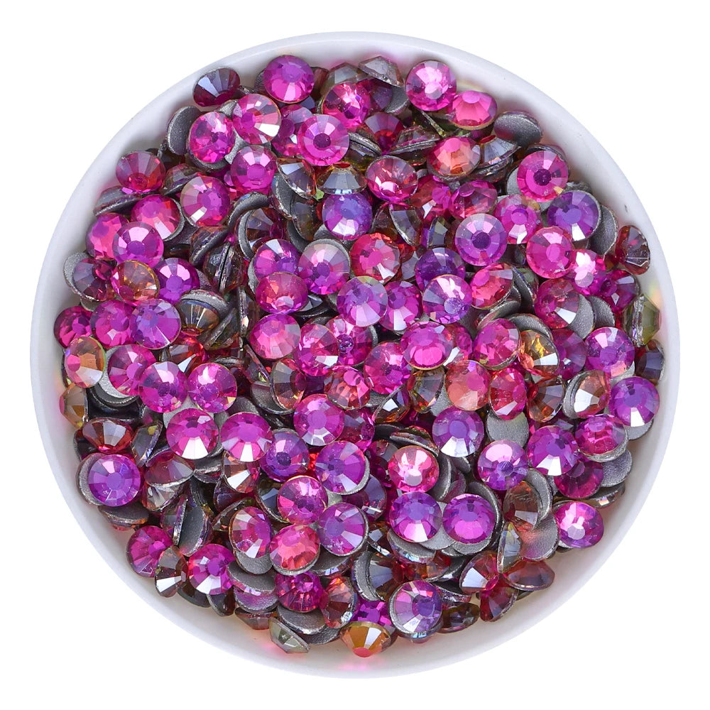 QIYI 1130-1187 SS30-SS60 Non Hot Fix Flat Back Factory Direct Wholesale High Quality Durable Glass Crystal Rhinestones for Girls