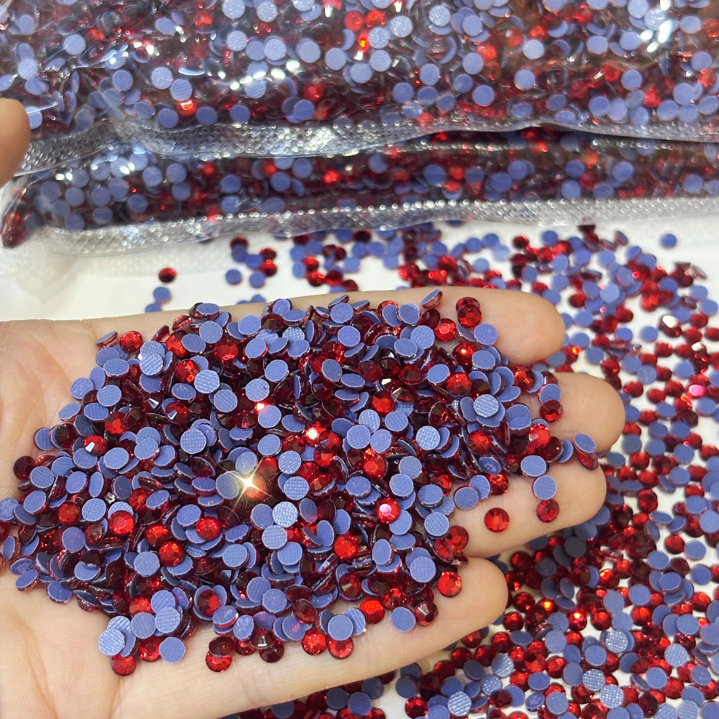 Bulk Shiny Glass Rhinestones Crystal Flatback AB DIY Nail Art Shoe Garment Decorations Hot Fix Glue-On Rhinestone