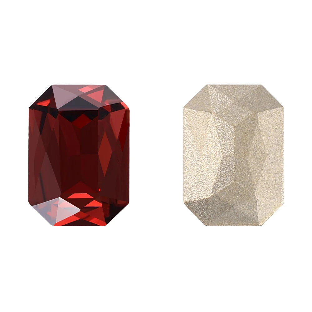 New Shape Hot Selling Maxi Cushion Octagon K9 Glass High Quality Durable Innovative Design Popular Decoration Point Back Stones