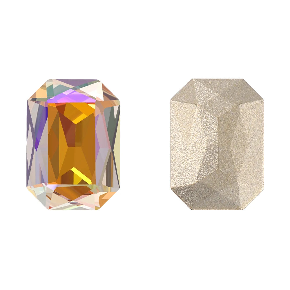 QIYI Latest Fashion Maxi Cushion Octagon K9 Glass Grade AAAAAA Quality Innovative Design Popular Decoration Point Back Stones