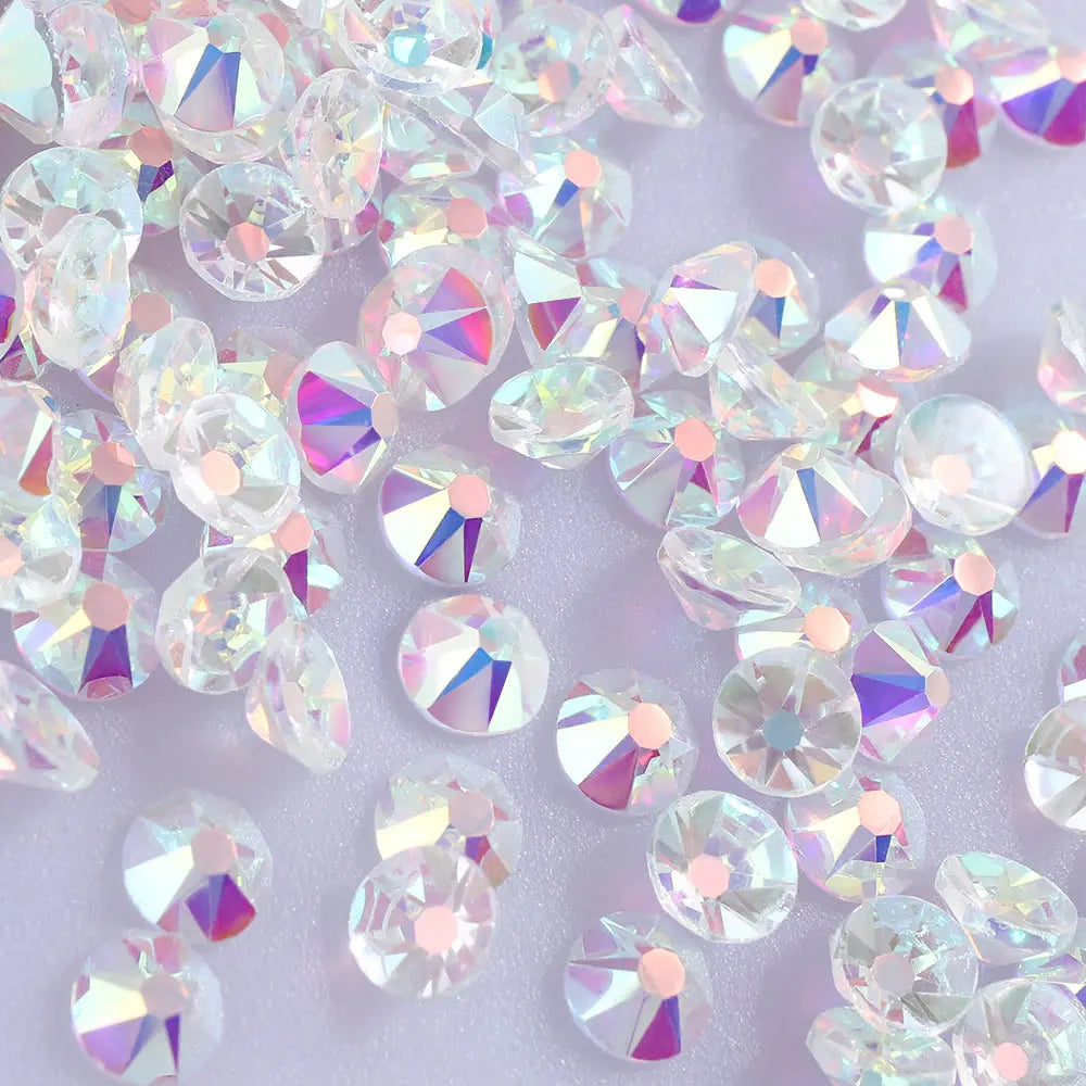 High Quality Big Pack 16 Cut Facets Rhinestone 14400 PCS Crystal AB Non Hot Fix Flatback Rhinestones for Dress