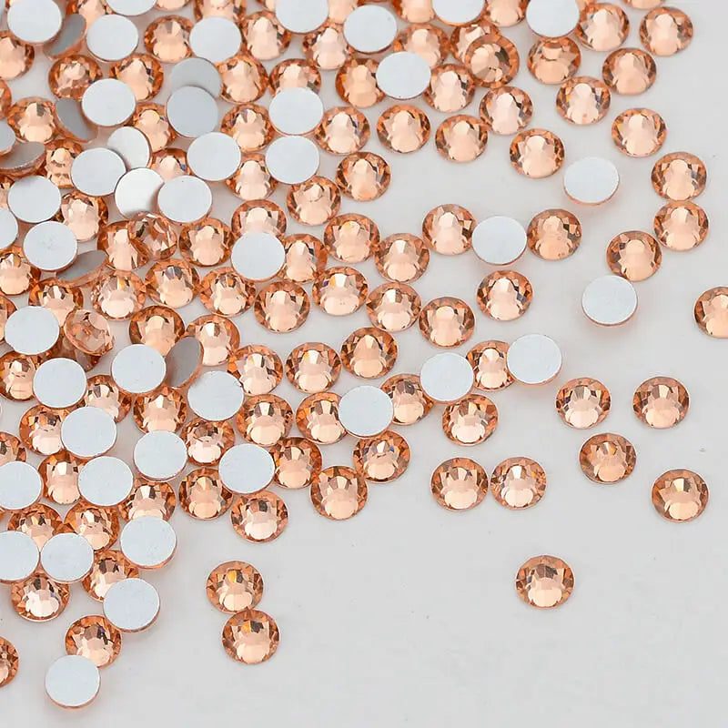 Hot Sale Bulk Flat Back Glass Crystals Nail Art Rhinestones Non-Hotfix Glitter Diamond Jewelry Accessory
