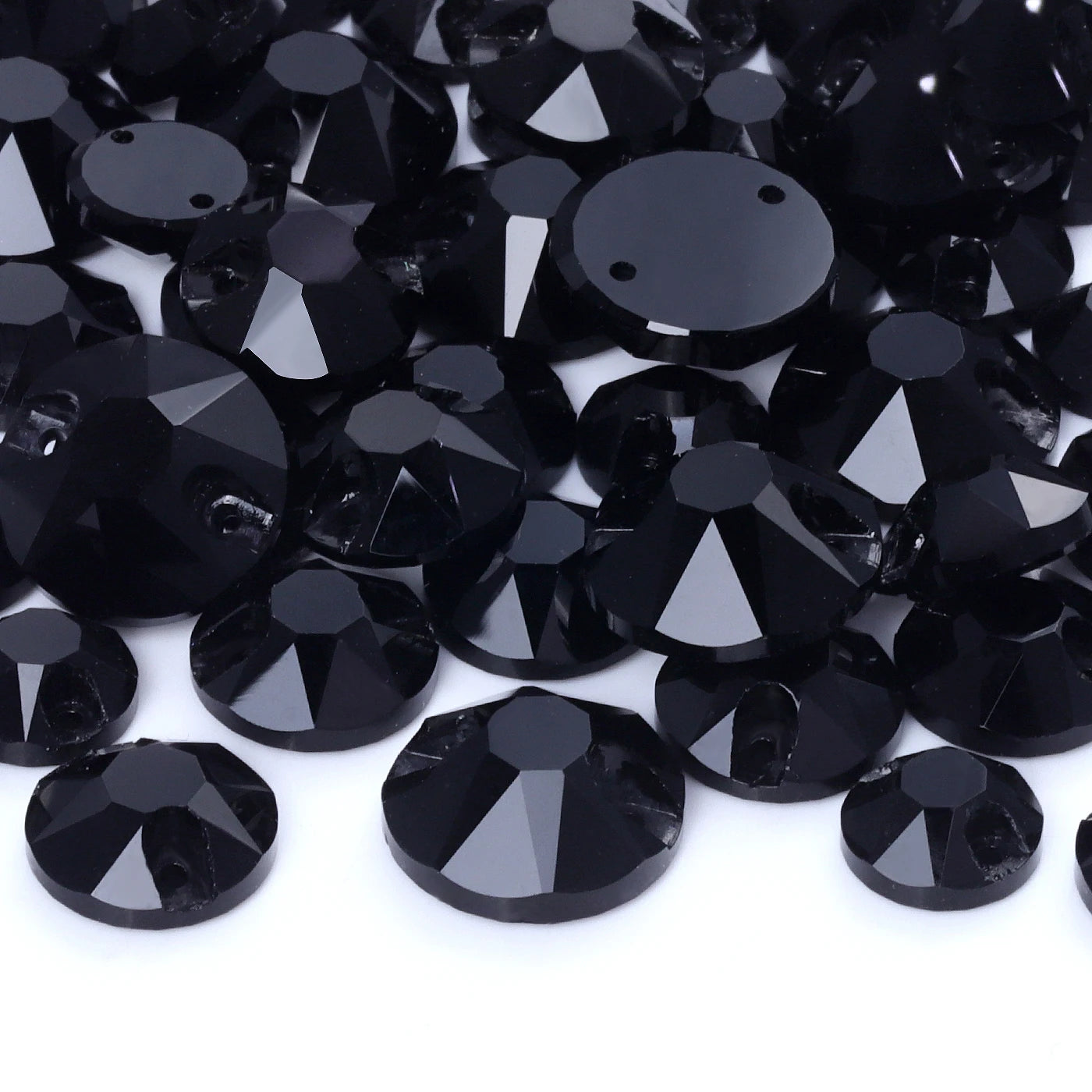 Crystal AB Sew on Rhinestones with 2 Holes Glitter Strass Flatback Glass Stones and Crystals for Bags Nail Art & Garment Use