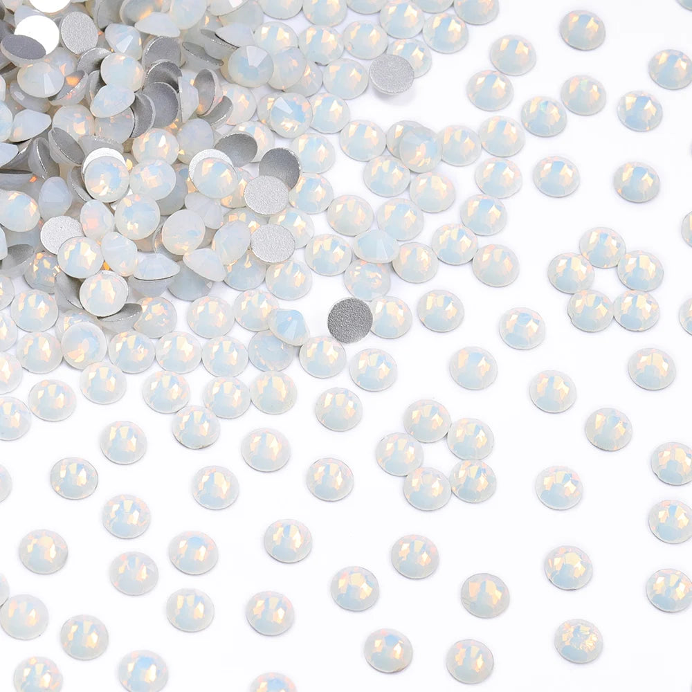 Wholesale Rhinestones 100 Colors Ss06-ss34 Crystal Rhinestone Non Hotfix Flat Back for Top Decoration Accessories