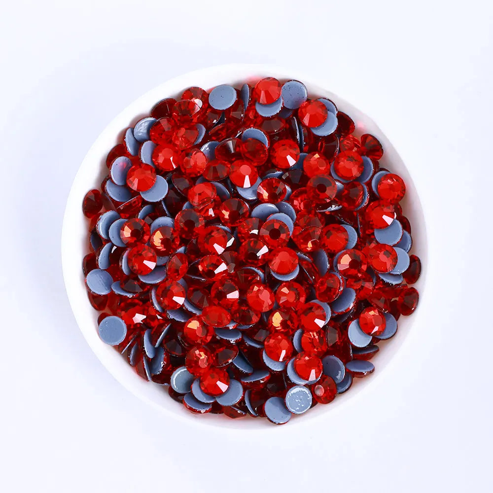 Factory Wholesale Over 200 Colors German Intensive Glue Hotfix Stone SS20 Glass Crystal AB Hot Fix Rhinestones for Wedding Dress