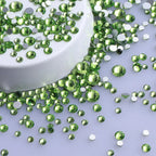 QIYI Rhinestone Mix Sizes Gems Charms Nail Art Rhinestones for Designs Flat Back Crystal High Quality Wholesale 3D Glass Silver