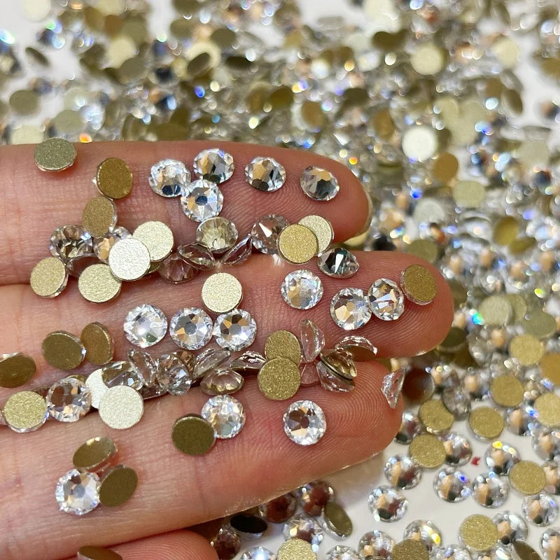 SS20 Flat Back Glass Rhinestone Wholesale Crystal Rhinestone Nail Art DIY Decoration Materials