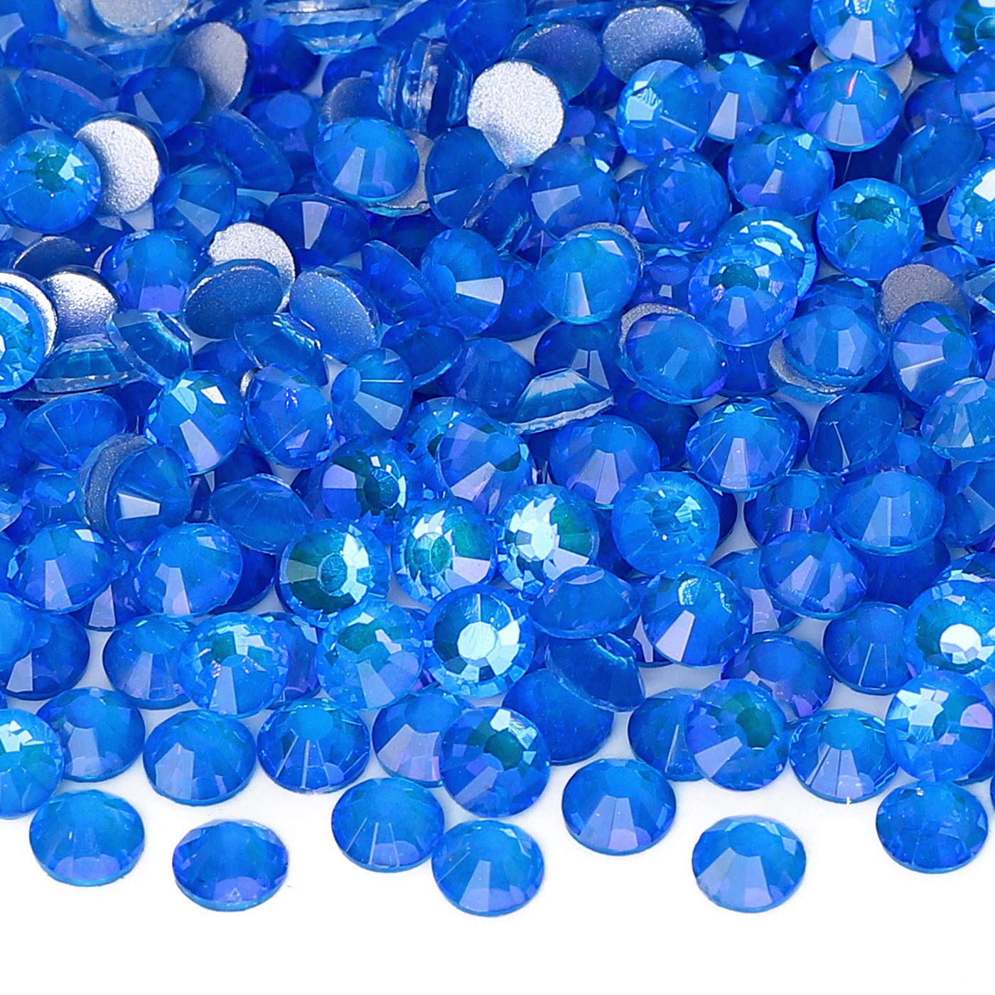 Flashing Colors New Design Wholesale Rhinestone Non Hotfix Flat Back Crystal Glass  for DIY Nail Clothing