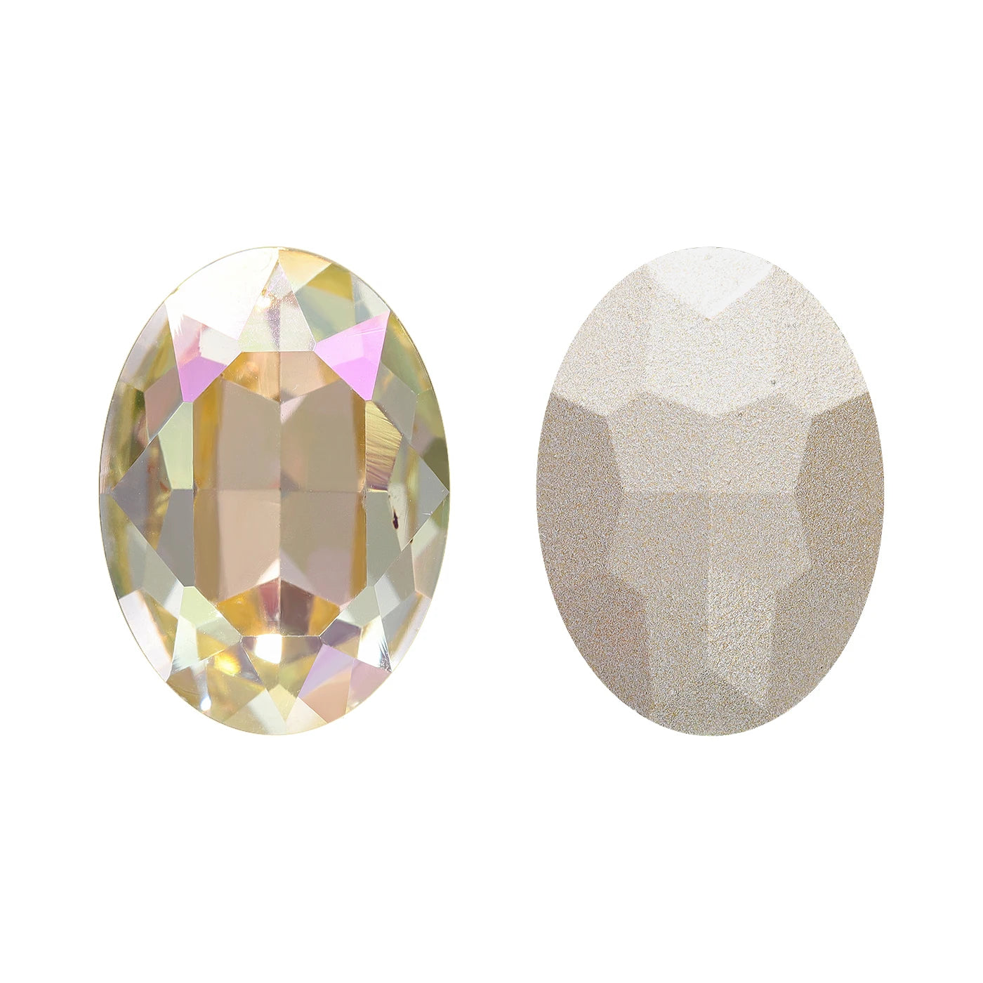 QIYI 2024  New Arrival Effect Factory Direct Wholesale Inviromental Friendly Oval Shape K9 Glass Stone for Clothing  Decoration