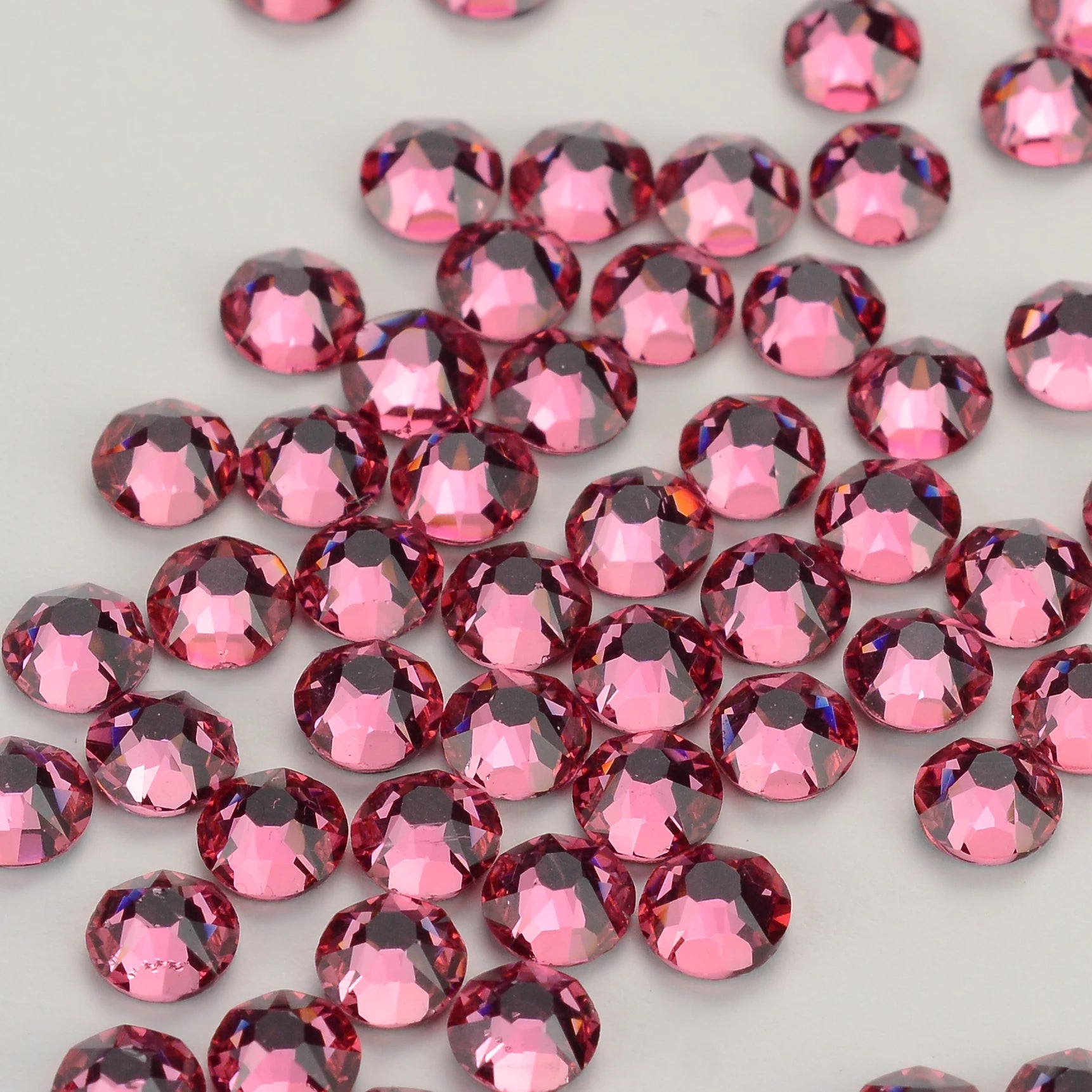 Strass Sewing Fabric Crystal Garment Hotfix Diamond Rhinestone Small Clear Flatback Wholesale 70 Colors AB 8 Big and 8 Glass