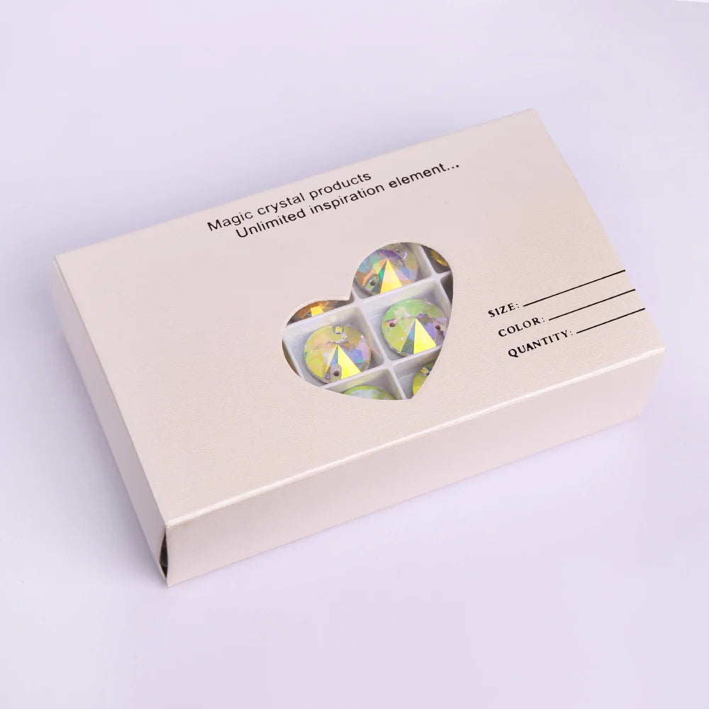 QIYI Hot Sale Sewing on Glitter Diamond Point Back Crystal Glass Fancy Gems for Art Performance Costumes