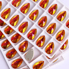 Wholesales Customize New Trend Drop  Shapes Colors Crystal Beads Sewing-On Rhinestones for Jewelry Clothes