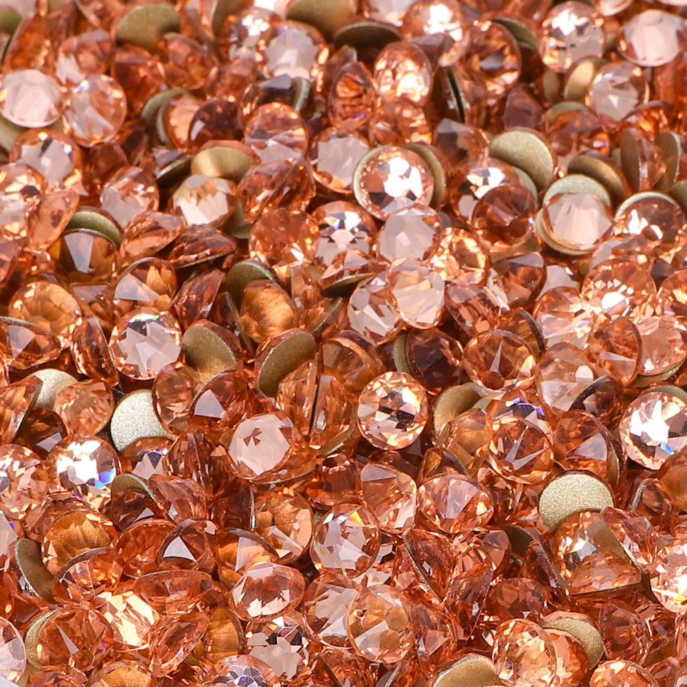 QIYI Factory Direct Wholesale 2088 Non Hot Fix 12 Facets Multi Colors Size Flat Back High Quality Glass Loose Rhinestones