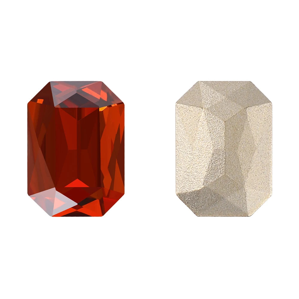 New Shape Hot Selling Maxi Cushion Octagon K9 Glass High Quality Durable Innovative Design Popular Decoration Point Back Stones