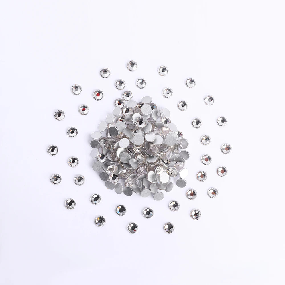 Ss5-ss20 High Quality Customization Flat Back Crystal  Non Hot Fix Rhinestone,Factory Direct Sale Flat Back Rhinestone for Dress