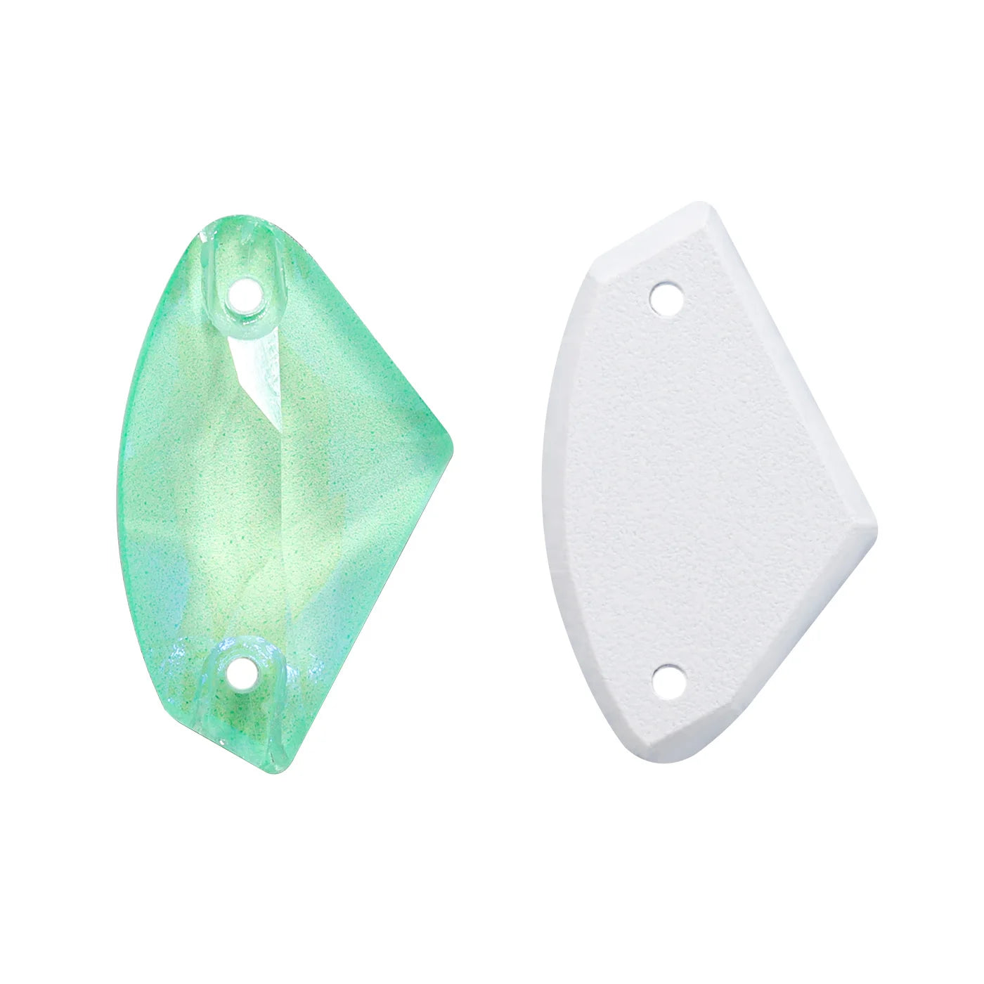 QIYI Neon Colors Galactic High Quality Sew-on Rhinestones Bulk Flatback 2 Holes Sewing  Rhinestone Bling for Jewelry Dress