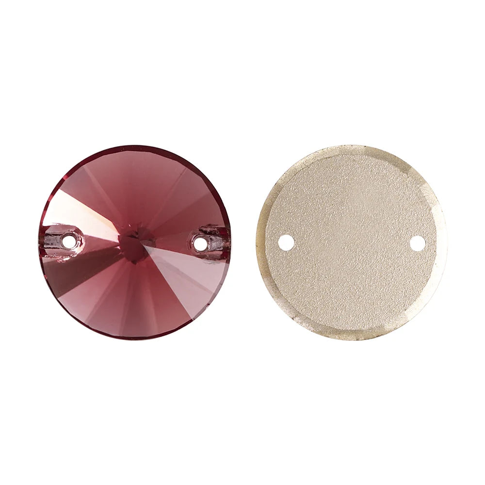 High Quality Sewing on Glitter Rivoli Rhinestones Pointback  Crystal Glass Fancy Stone for Garment Decoration