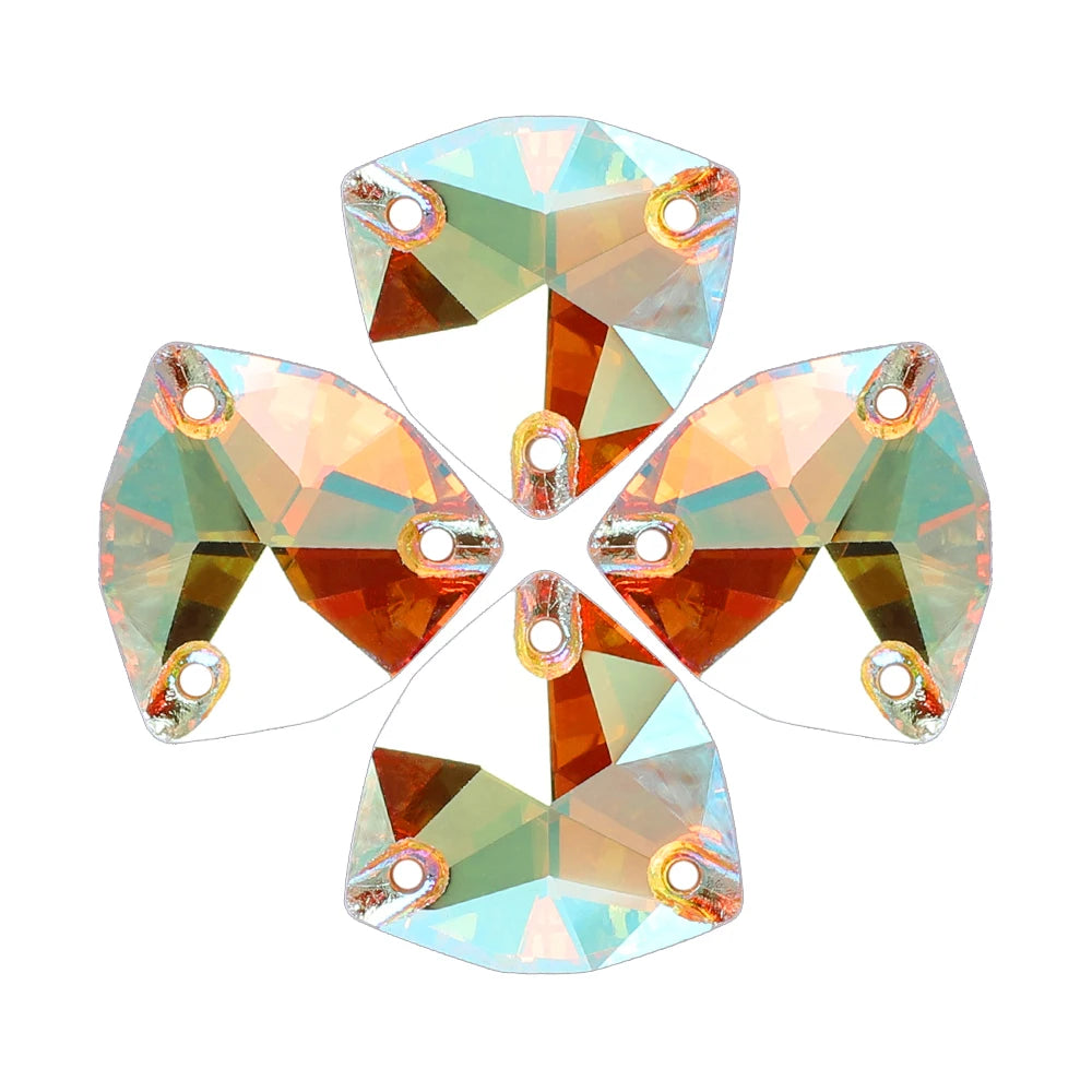QIYI Brand New Product Explosion 55+ Colors 12*12mm/16*16mm/22*22mm High Quality Glass Sew-On Rhinestones (3272)