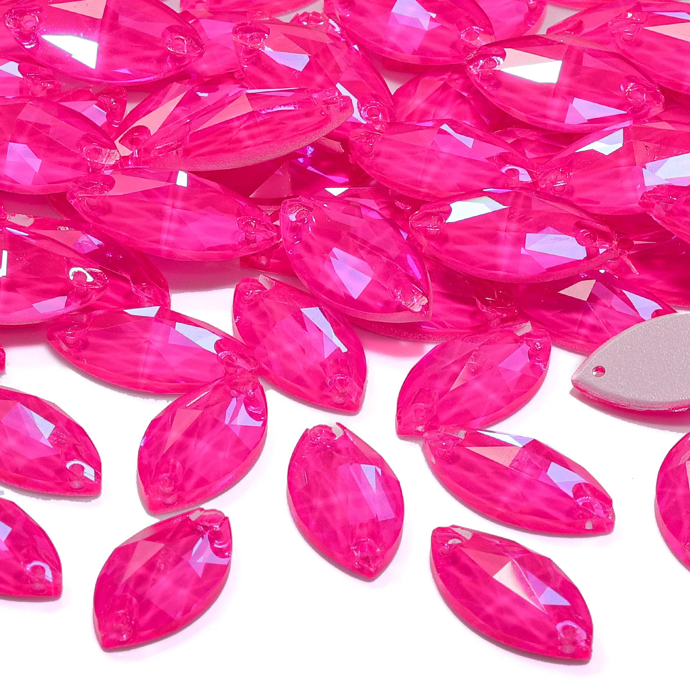 K9 High Quality Neon Fuchsia Series Sew on Glass Sewing Stone Crystal Rhinestones for Dancing Gament Decoration