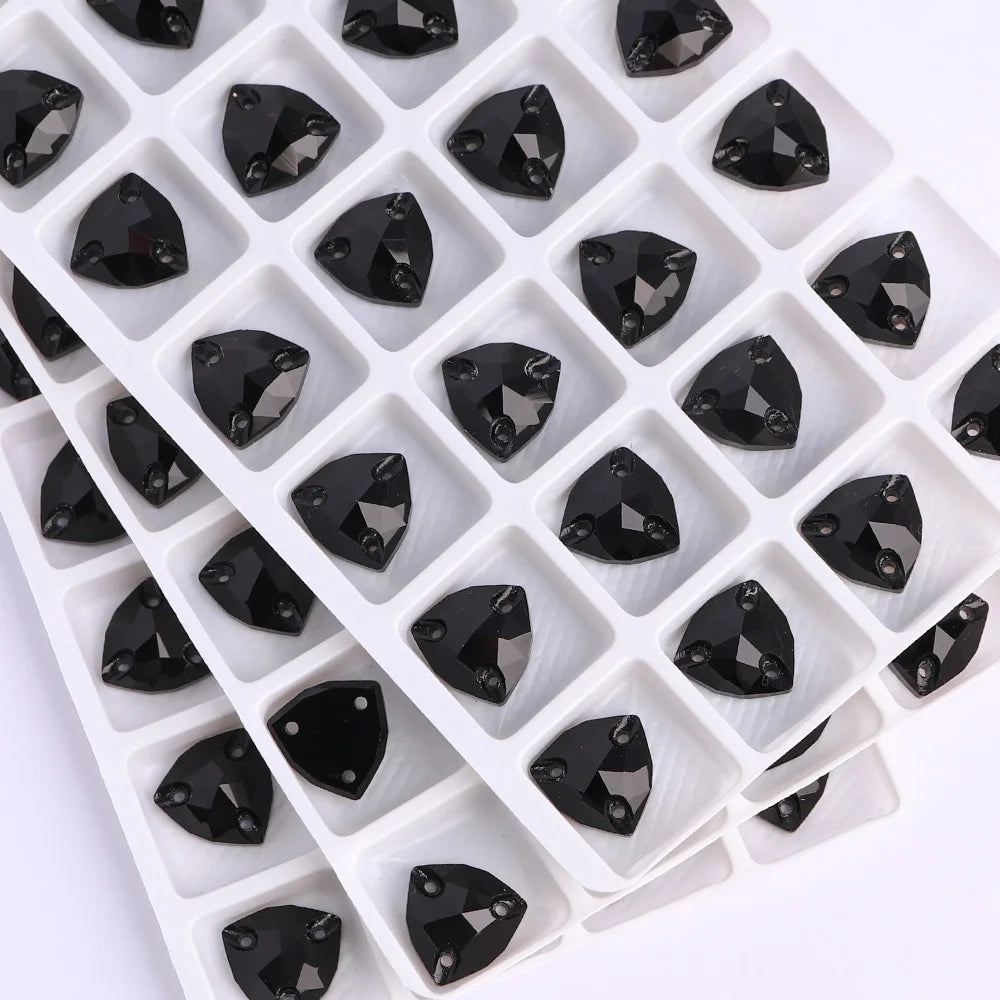 QIYI Brand New Product Explosion 55+ Colors 12*12mm/16*16mm/22*22mm High Quality Glass Sew-On Rhinestones (3272)