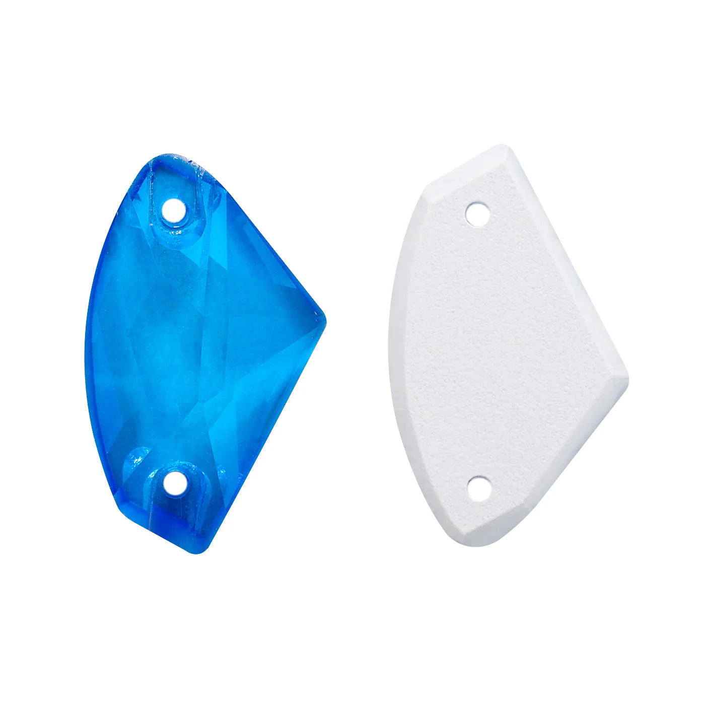 QIYI Neon Colors Galactic High Quality Sew-on Rhinestones Bulk Flatback 2 Holes Sewing  Rhinestone Bling for Jewelry Dress