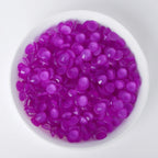 QIYI Wholesale Bling Mocha Neon Purple Glass Rhinestones Flat Back Non Hotfix Strass Crystal Rhinestone for Clothes Accessories